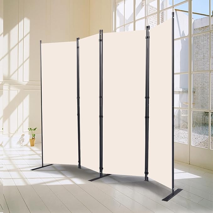 Room Divider, 4 Panel Folding Privacy Screens - Image 6