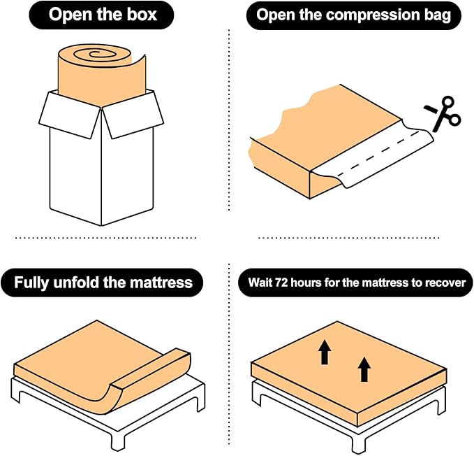 Tiita Japanese Floor Mattress, 4” Thicken Futon Mattress - Image 9