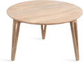 Kate and Laurel Kershaw Transitional Round Coffee Table, Natural Wood, Circle by KateandLaurel