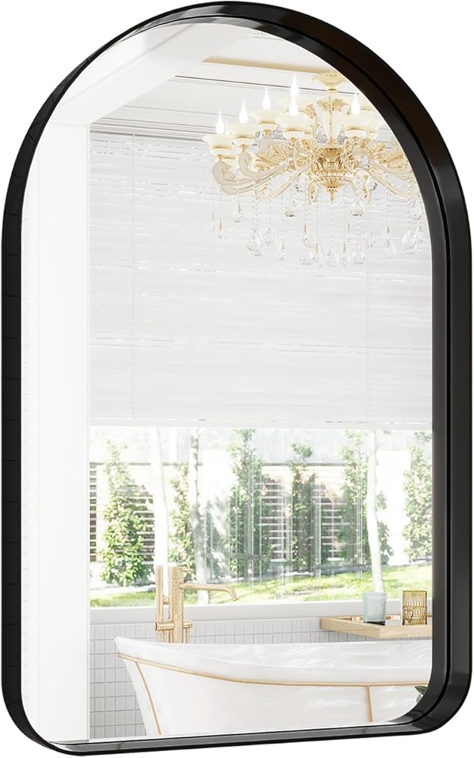 38"x26" Arched Bathroom Mirror - Image 8