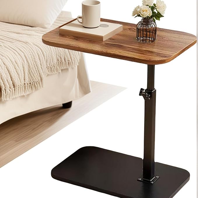 C End Table Adjustable Height, C Shaped Side Tables Living Room and Bedroom - Image 5