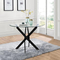 Glass Dining Table Modern Kitchen Table by Goldfan