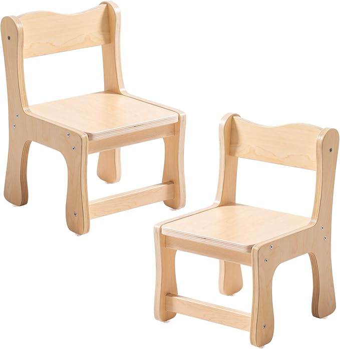 ROBOTIME Kids Wooden Chairs, 2-PCS Toddler Chairs by ROBOTIMEBuildingThingstoLife