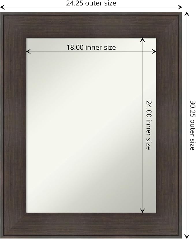 Amanti Art Bronze Bathroom Mirror - Image 4
