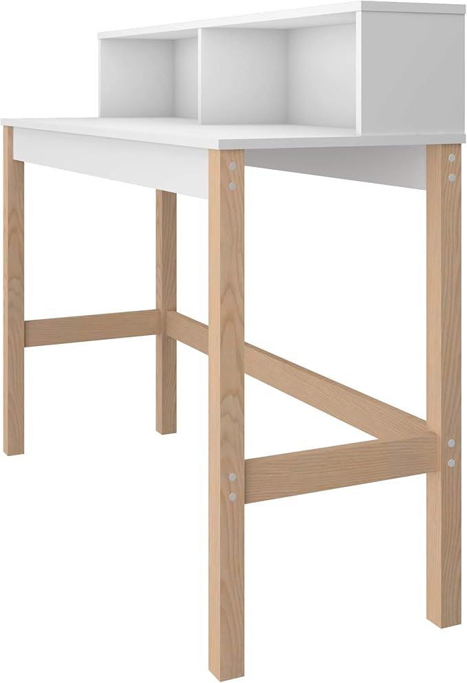Manhattan Comfort Bowery 47 Inch Mid Century Modern Home Office Desk, Study - Image 5