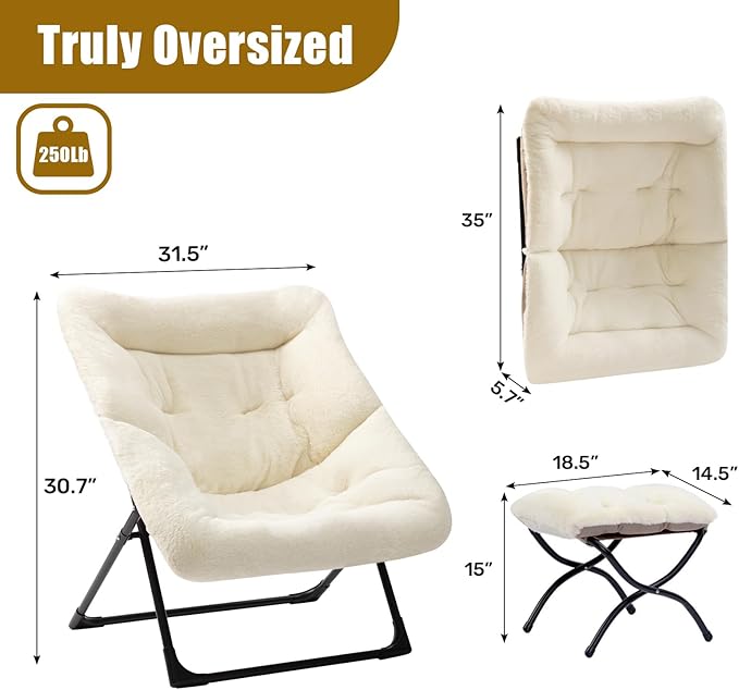HollyHOME X-Large Saucer Chair - Image 3