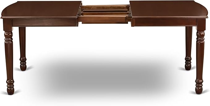 East West Furniture DONO5-MAH-C 5 Piece Dinette Set - Image 8