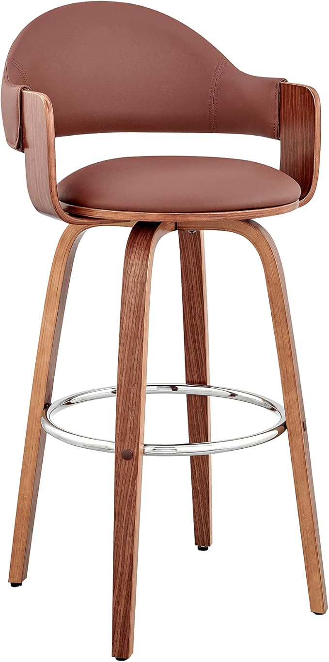 Armen Living Daxton Mid Century Modern Swivel Bar Stool by ArmenLiving