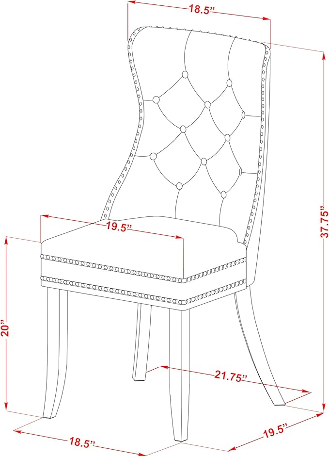 East West Furniture ANDA3-AWA-27 3 Piece Dining Room Table Set Consists of a - Image 13