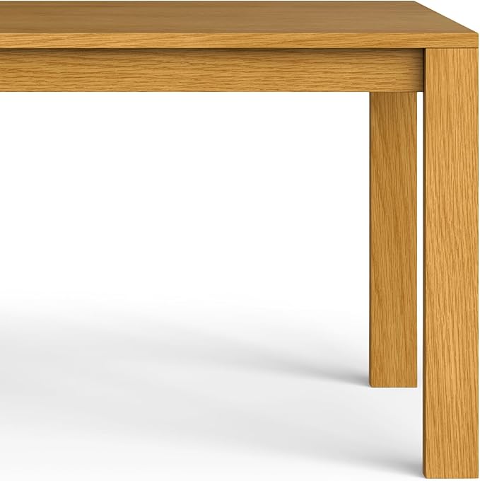 SIMPLIHOME Wilson Dining Table, Solid Wood Oak Veneer, 60 x 36 inches, - Image 10