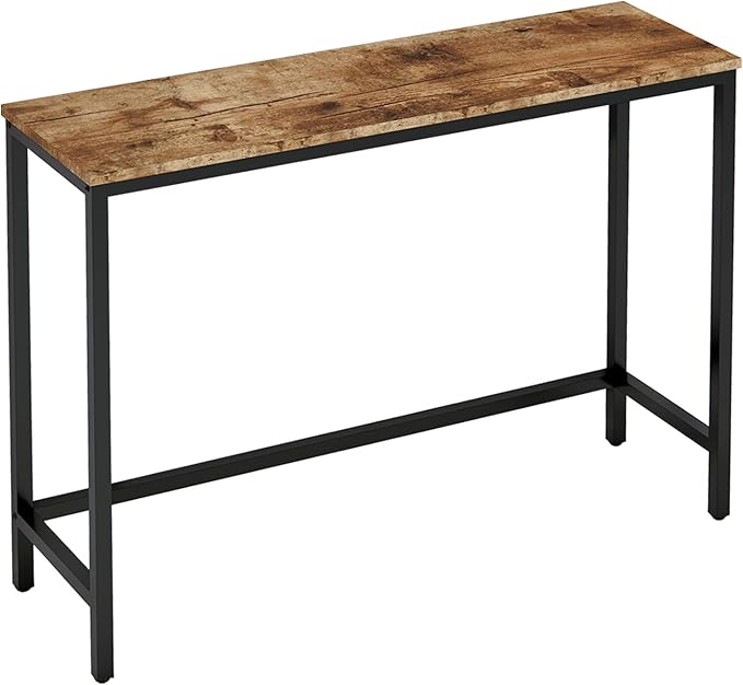 39.4” Console Table, Hallway Entrance Table Sofa Table Behind Couch, by Timberer