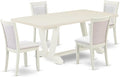 East West Furniture V027MZ015-9 9 Piece Kitchen Table & Chairs Set Includes a by EastWestFurniture