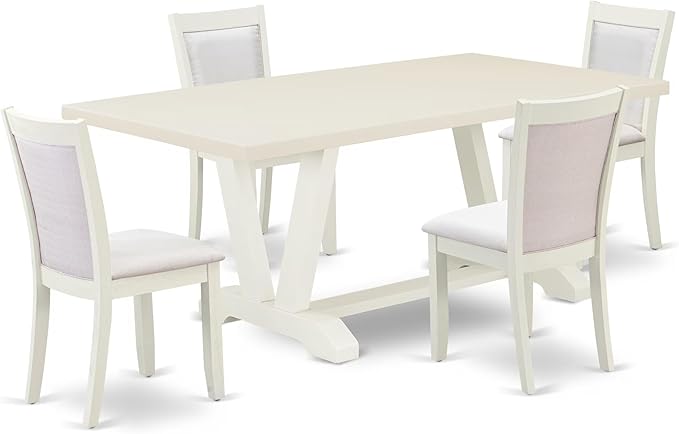 East West Furniture V027MZ015-9 9 Piece Kitchen Table & Chairs Set Includes a by EastWestFurniture