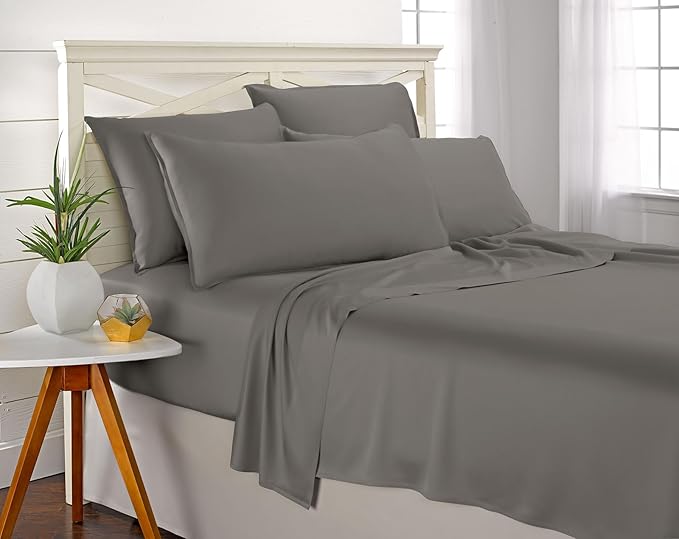 King Sheets by Pure Bamboo, Genuine 100% Organic Viscose Derived from Bamboo - Image 5