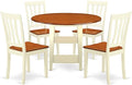 East West Furniture SUAN5-BMK-W 5 Piece Modern Dining Table Set Includes a by EastWestFurniture