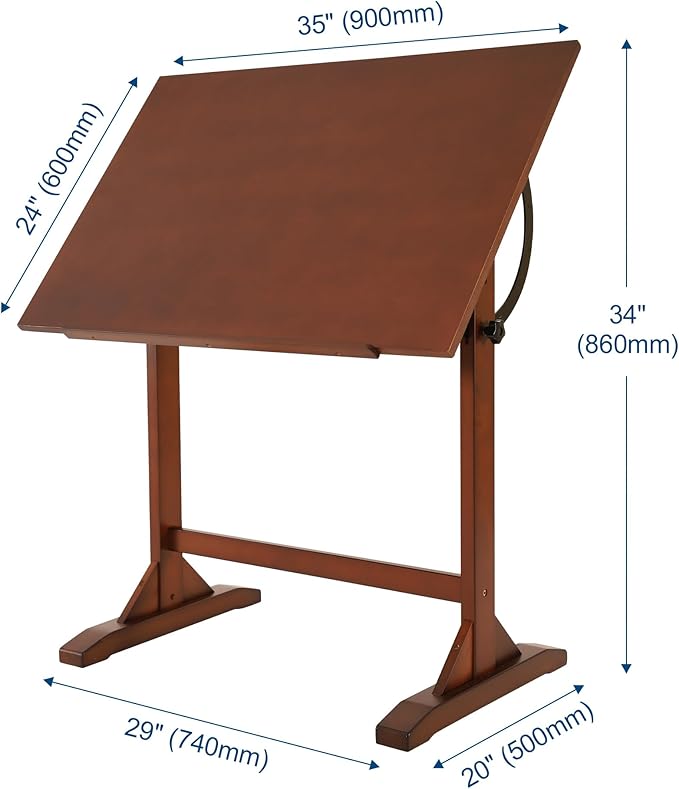 VISWIN Wood Drafting Table for Adults - Image 3