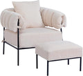 HollyHOME Modern Velvet Accent Chair by HollyHOME