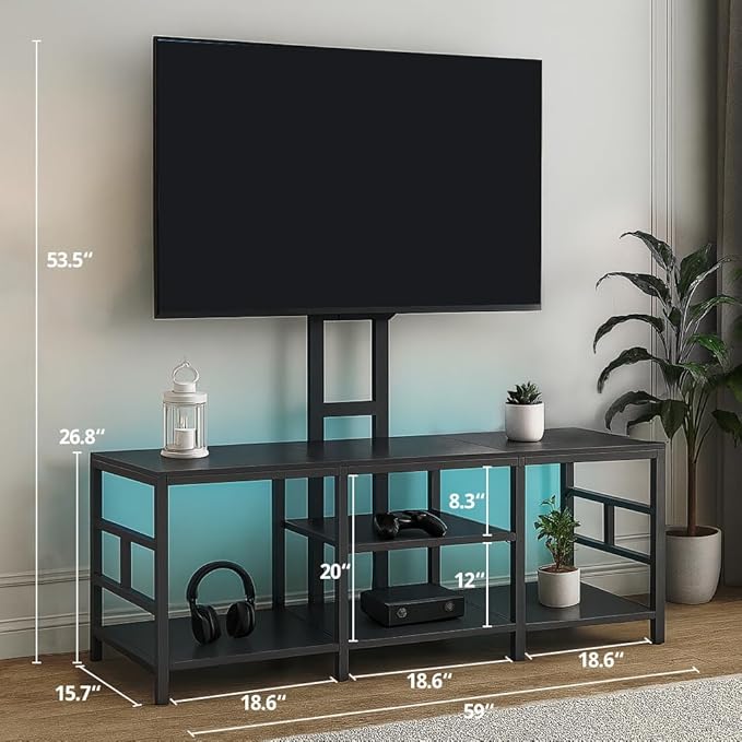LUCKLIFE TV Stand with Charging Station - Image 3