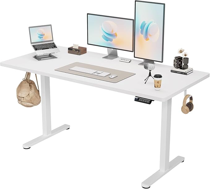 Monomi Electric Standing Desk, 63 x 28 inches Height Adjustable Ergonomic Home by MONOMI