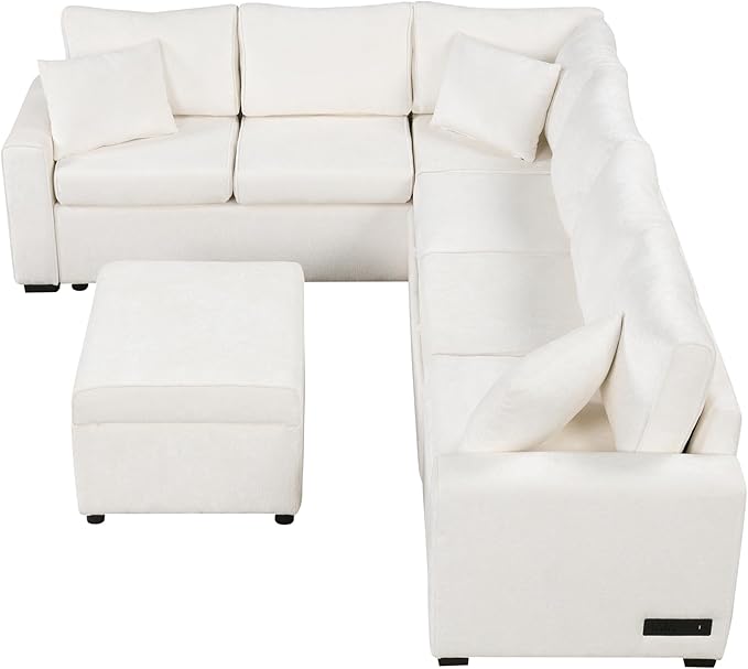 112" Luxurious Pull-out Sofa Bed Sleeper - Image 14