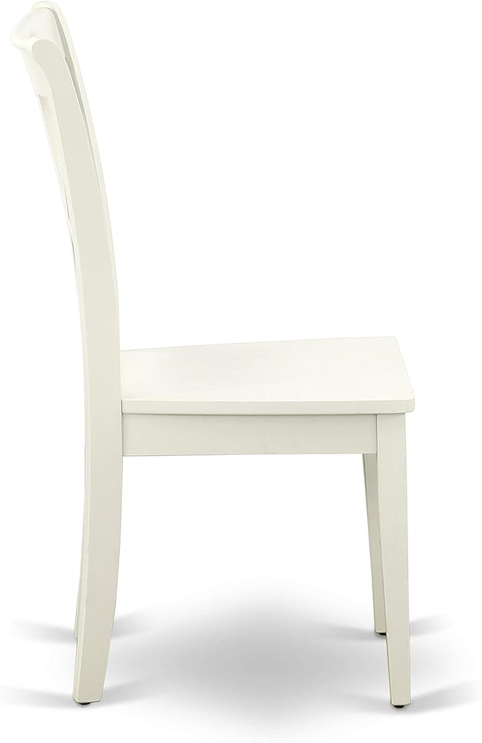East West Furniture DOCL9-LWH-W 9 Piece Dining Table Set Includes a Rectangle - Image 9