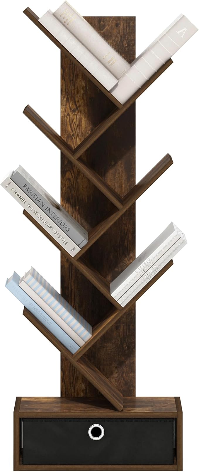 Furinno Tree Bookshelf 7-Tier Floor Standing Tree Bookcase - Image 4