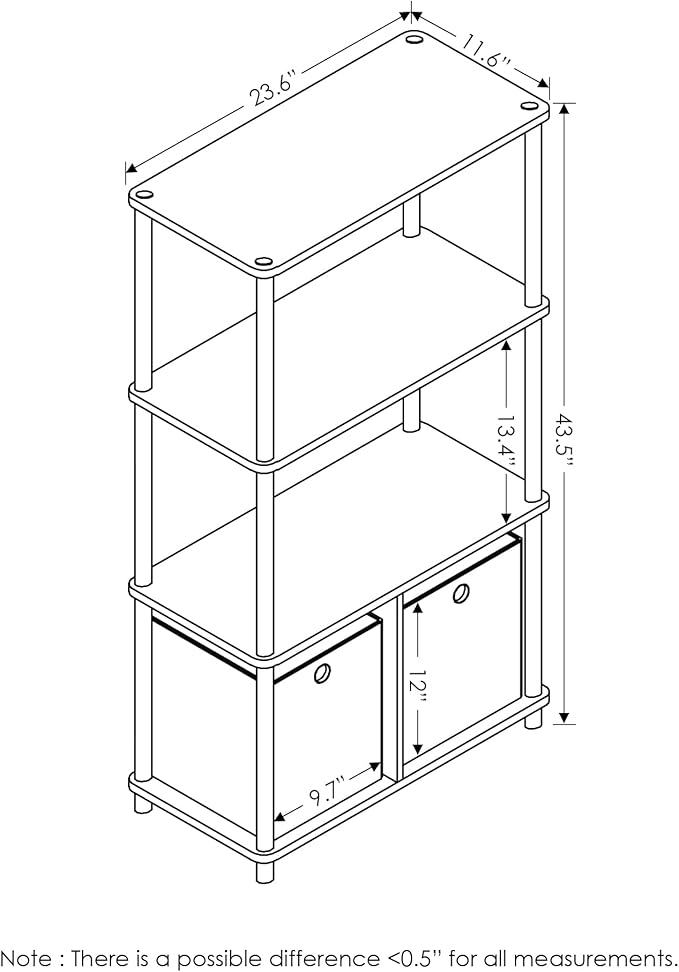 Furinno Go Green 4-Tier Multipurpose Storage Shelf - Image 6