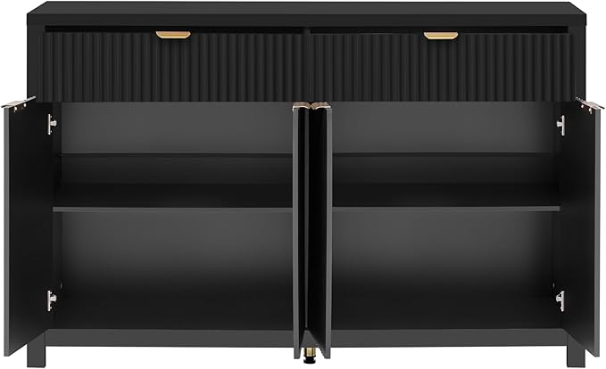 Merax Modern Wave-Pattern Sideboard Cabinet - Image 3