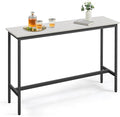 VASAGLE Bar Table, Narrow Long Kitchen Dining Table, Sturdy Metal Frame by VASAGLEbySONGMICSHOME