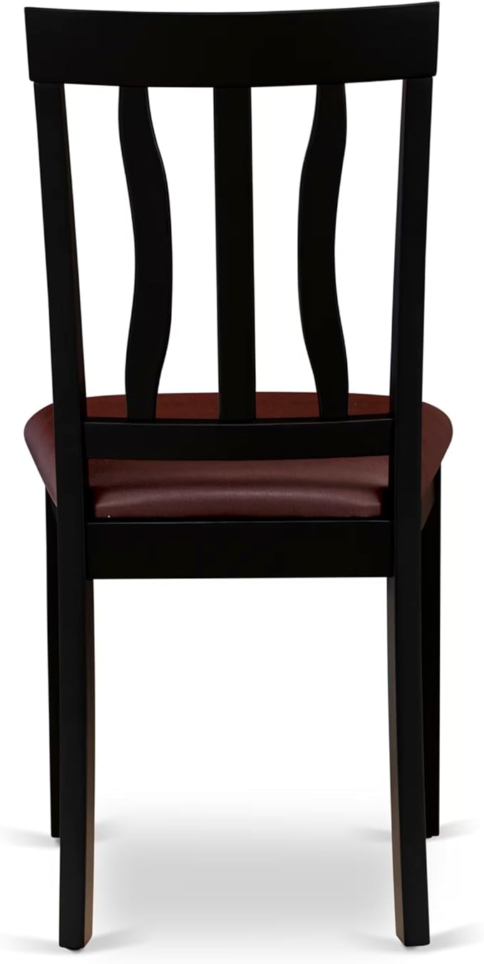 East West Furniture HLAN5-BCH-LC 5 Piece Dining Set Includes a Round Dining - Image 10