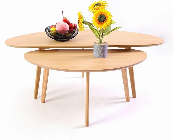 FIRMINANA Small Oval Coffee Table Mid Century Modern - Image 6