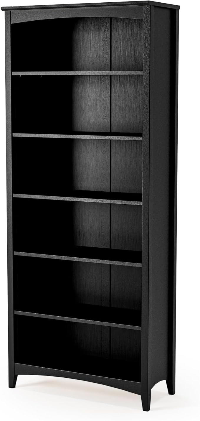 Camaflexi Shaker Style 6 Shelf Bookcase/Solid Wood / 72 inch Tall/Adjustable by Camaflexi