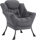 LITA Lazy Chair with Ottoman, Modern Accent Leisure Upholstered Sofa, by LITA