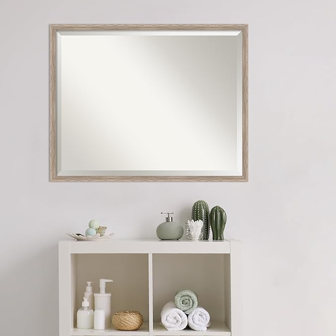 Amanti Art White Bathroom Mirror - Image 5