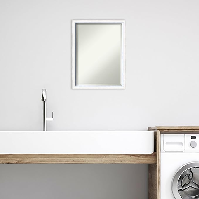 Amanti Art White Bathroom Mirror - Image 5
