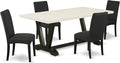 East West Furniture V627DR124-5 5 Piece Dining Room Table Set Includes a by EastWestFurniture