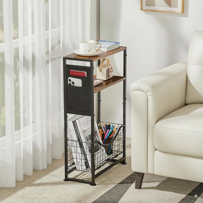 Narrow Side Table, Skinny Small End Tables - Image 3