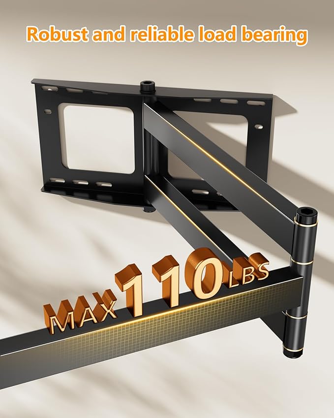 FORGING MOUNT Long Extension TV Mount Full Motion Wall Bracket - Image 4