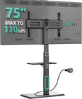 WALI Floor TV Stand with Power Outlet & AV Shelf, Tall TV Stand Mount by WALI