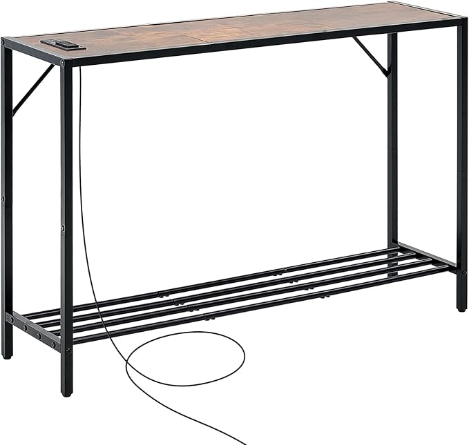 VEVOR Narrow Console Table, 41.7" Behind Couch Shelf - Image 9