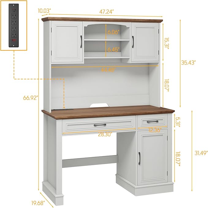 Farmhouse 47" Executive Desk - Image 2