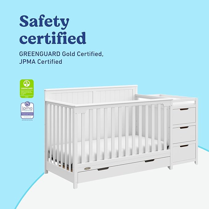 Graco Hadley All-in-One Convertible Crib & Changer – GREENGUARD Gold Certified - Image 5