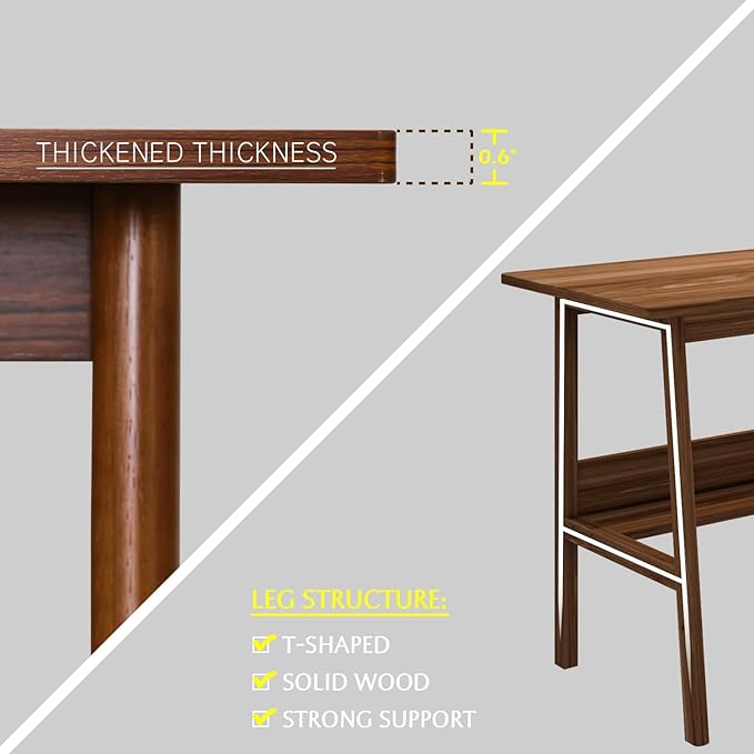 2-Person Writing Desk with Bookshelf - Image 2
