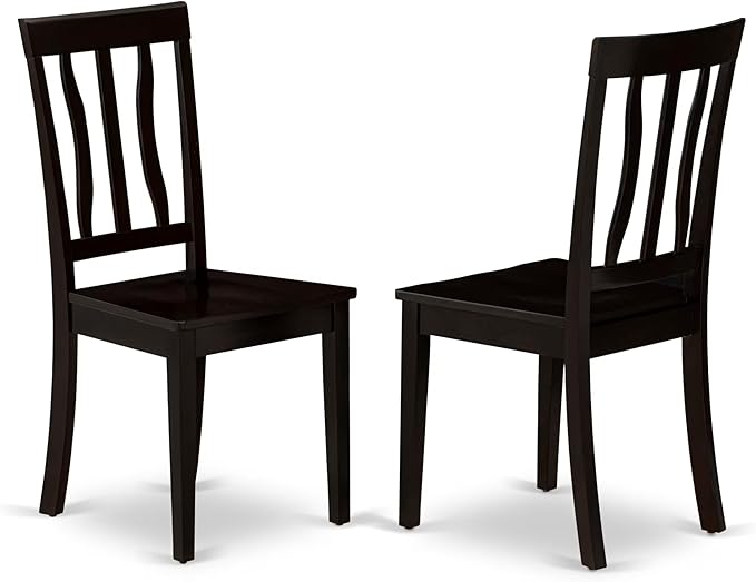 East West Furniture ANTI5-CAP-W 5 Piece Dinette Set - Image 4