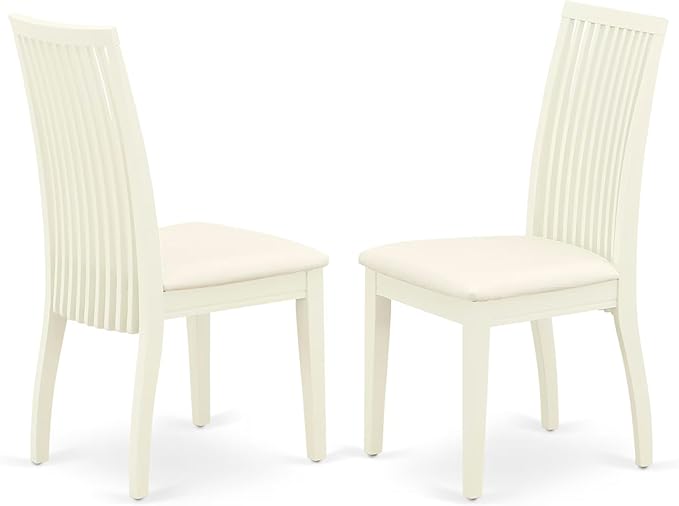 East West Furniture DMIP3-LWH-C 3 Piece Dining Room Furniture Set Contains a - Image 4