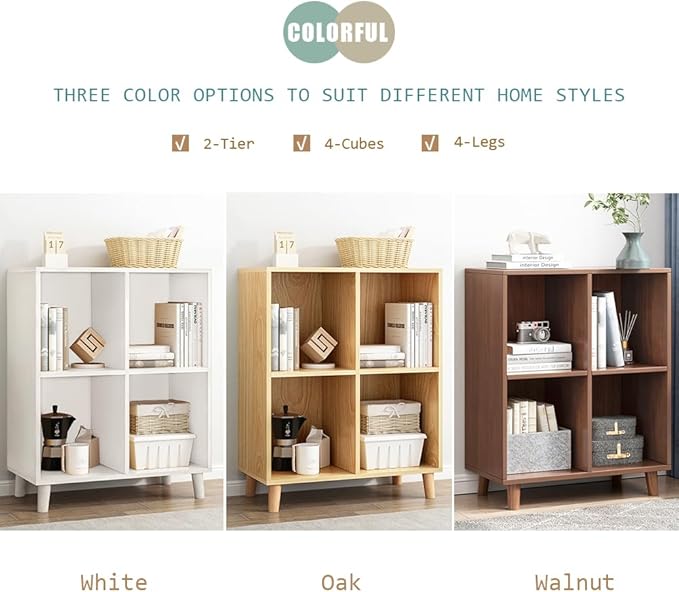 IOTXY Freestanding Open Cubes Bookcase - Image 6