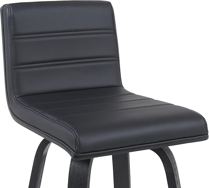 Armen Living Vienna Modern Swivel 30" Bar Height Barstool - Image 5