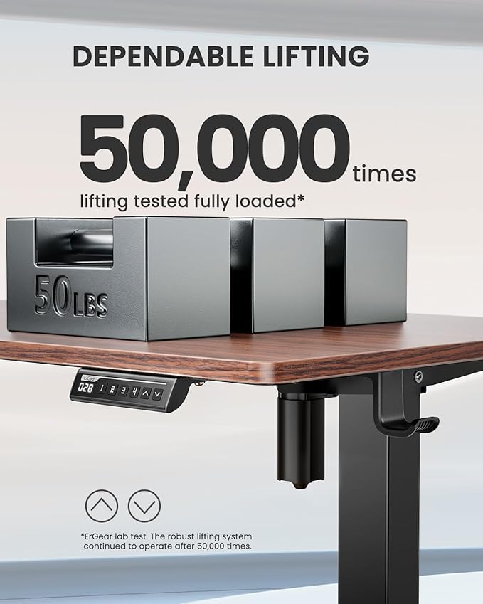 ErGear Height Adjustable Electric Standing Desk, 40 x 24 Inches Sit Stand up - Image 7
