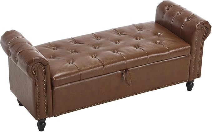 Furniliving 55” End of Bed Bench, Bedroom Bench by FurnilivingFurnitureforHome