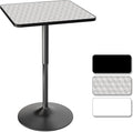 Athena Collection Modern Bar Table Square Top Height Adjustable, Tall Bistro by AthenaCollectionFurniture